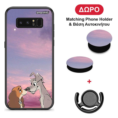 Lady And Tramp - Samsung Galaxy Note 8 θήκη + Δώρο Phone Holder & Βάση Αυτοκινήτου