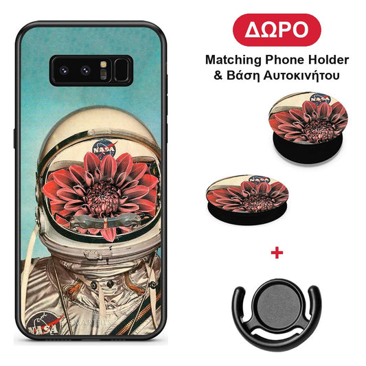 Nasa Bloom - Samsung Galaxy Note 8 θήκη + Δώρο Phone Holder & Βάση Αυτοκινήτου