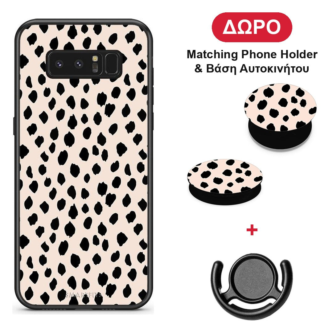 New Polka Dots - Samsung Galaxy Note 8 θήκη + Δώρο Phone Holder & Βάση Αυτοκινήτου