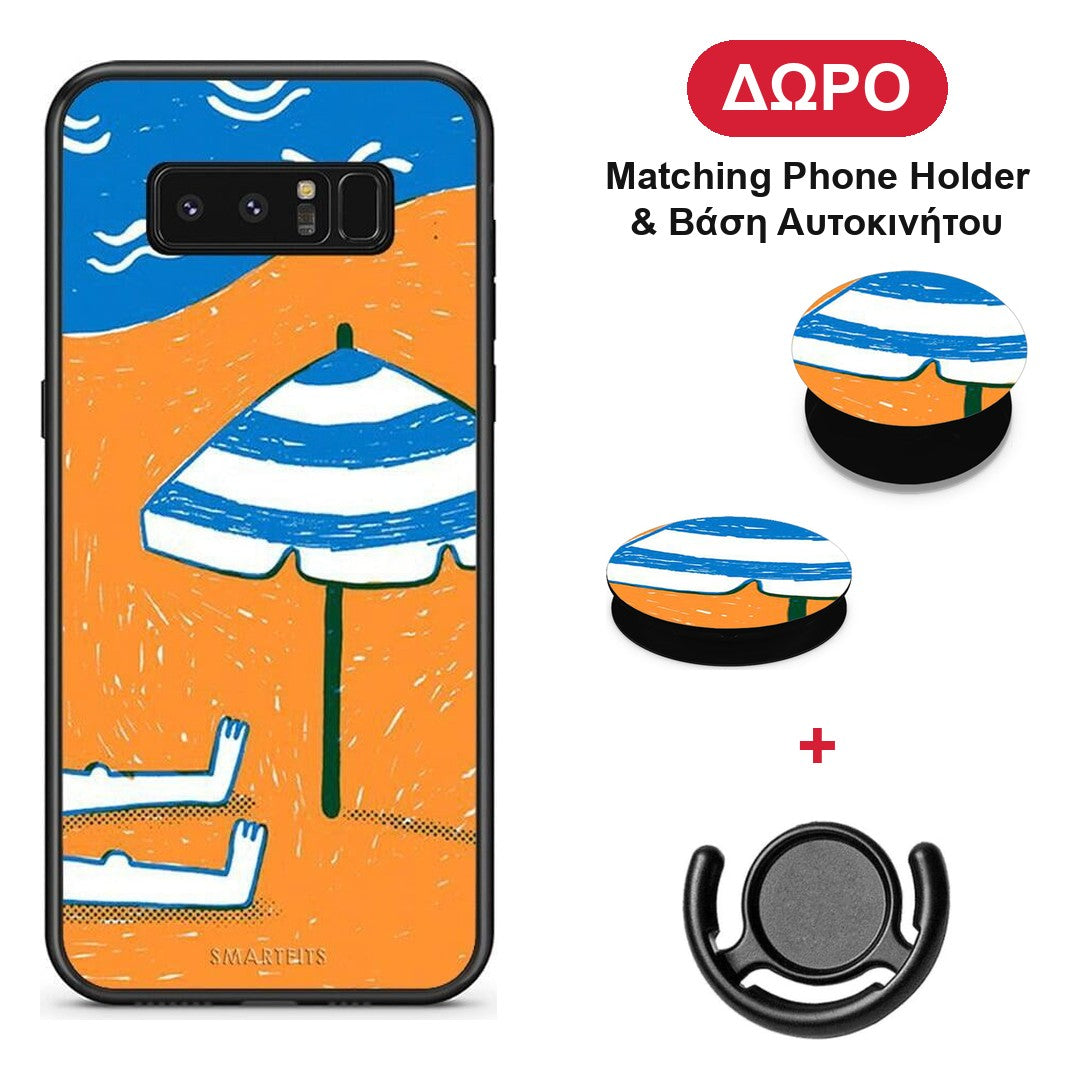 Summering - Samsung Galaxy Note 8 θήκη + Δώρο Phone Holder & Βάση Αυτοκινήτου
