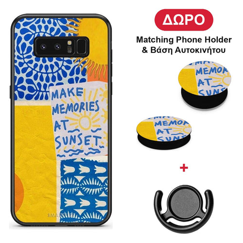 Sunset Memories - Samsung Galaxy Note 8 θήκη + Δώρο Phone Holder & Βάση Αυτοκινήτου