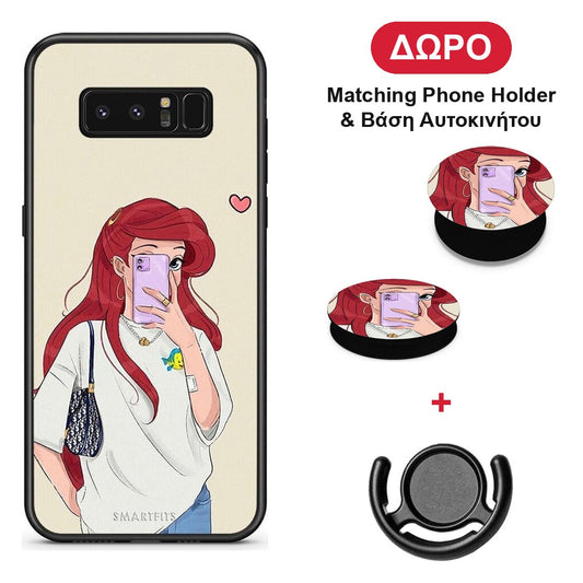 Walking Mermaid - Samsung Galaxy Note 8 θήκη + Δώρο Phone Holder & Βάση Αυτοκινήτου