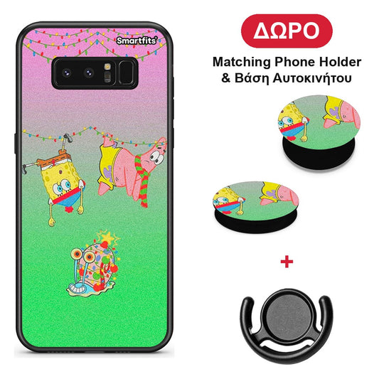 Xmas Lights - Samsung Galaxy Note 8 θήκη + Δώρο Phone Holder & Βάση Αυτοκινήτου