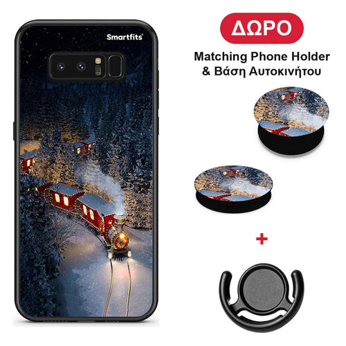 Xmas Train - Samsung Galaxy Note 8 θήκη + Δώρο Phone Holder & Βάση Αυτοκινήτου