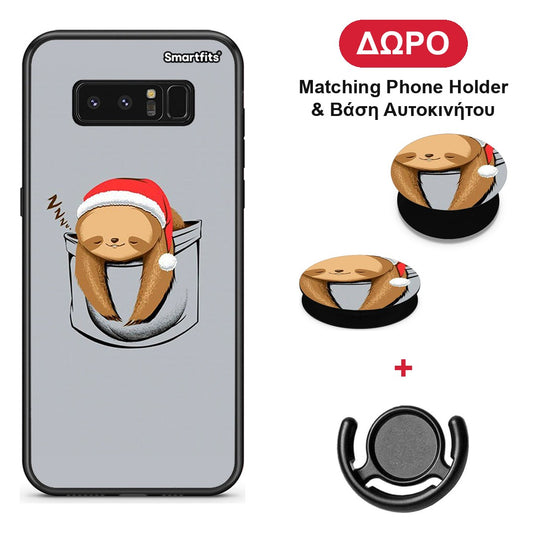 Xmas Zzzz - Samsung Galaxy Note 8 θήκη + Δώρο Phone Holder & Βάση Αυτοκινήτου