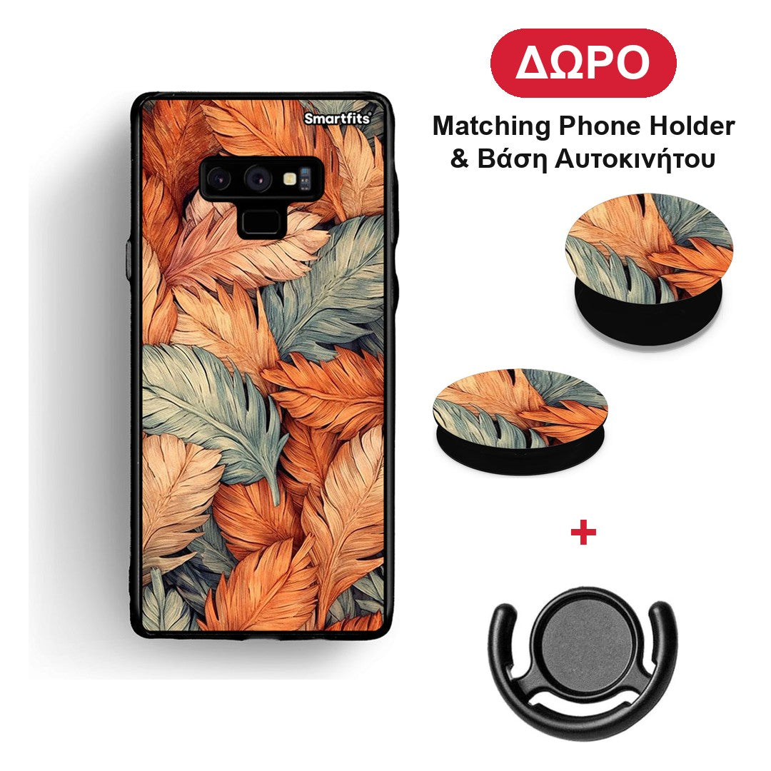 Autumn Leaves - Samsung Galaxy Note 9 θήκη + Δώρο Phone Holder & Βάση Αυτοκινήτου