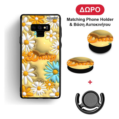 Bubble Daisies - Samsung Galaxy Note 9 θήκη + Δώρο Phone Holder & Βάση Αυτοκινήτου