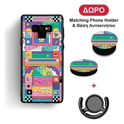 Bubbles Soap - Samsung Galaxy Note 9 θήκη + Δώρο Phone Holder & Βάση Αυτοκινήτου