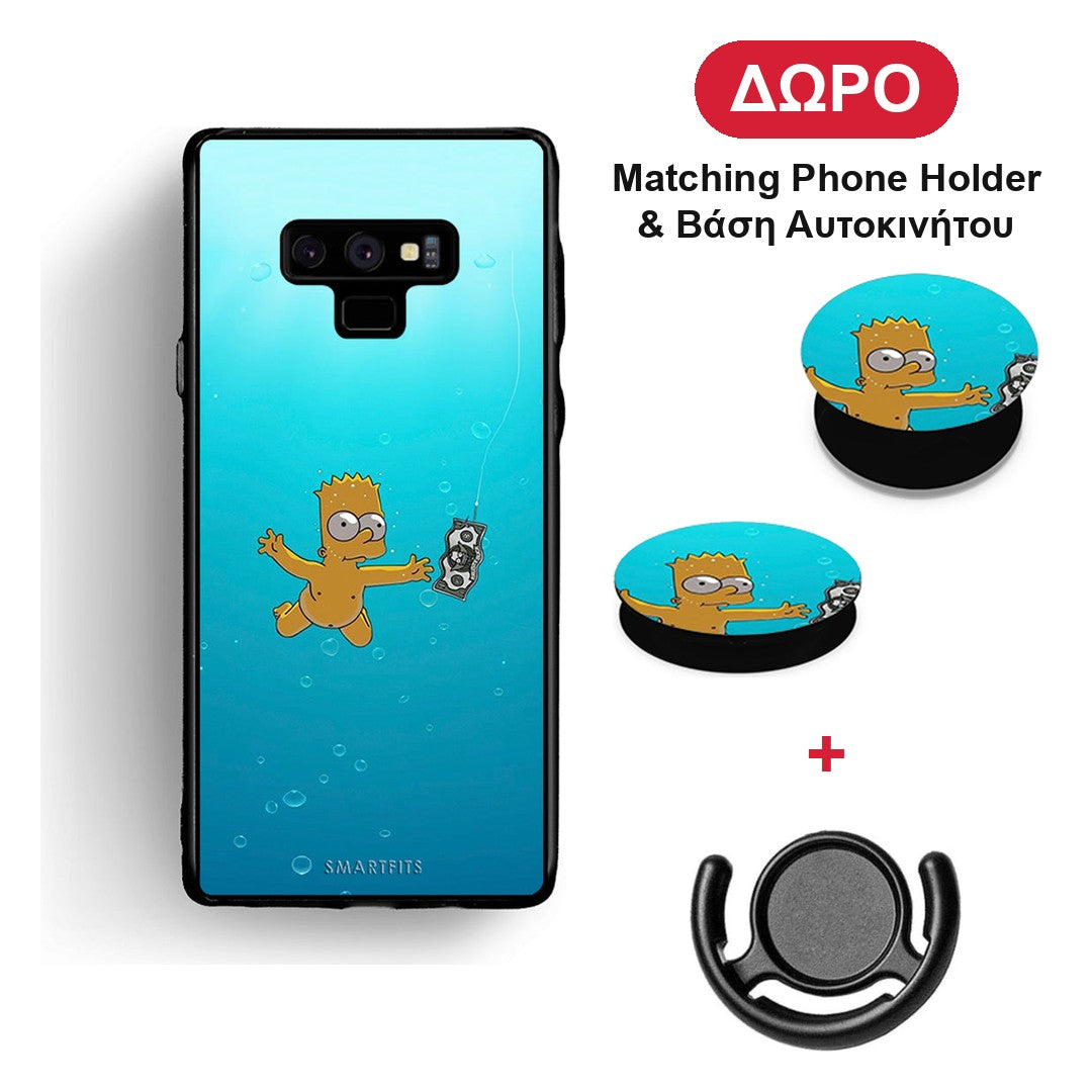 Chasing Money - Samsung Galaxy Note 9 θήκη + Δώρο Phone Holder & Βάση Αυτοκινήτου