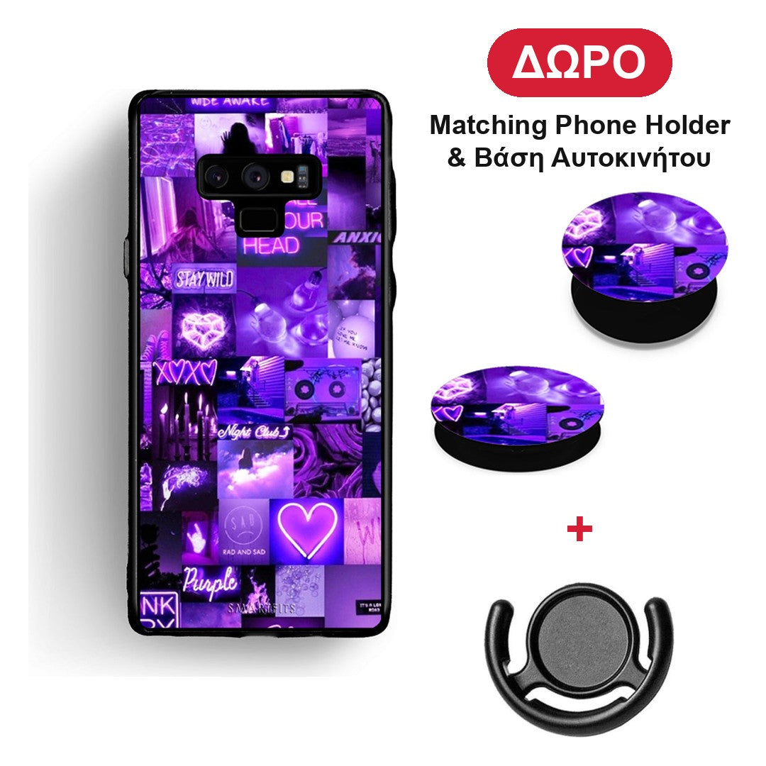 Collage Stay Wild - Samsung Galaxy Note 9 θήκη + Δώρο Phone Holder & Βάση Αυτοκινήτου