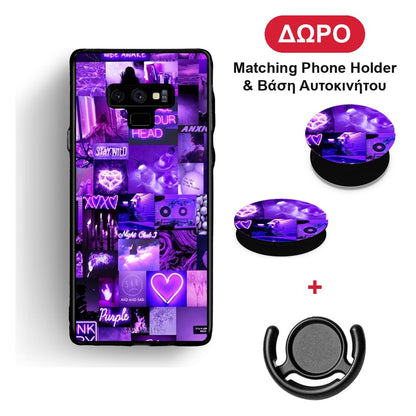 Collage Stay Wild - Samsung Galaxy Note 9 θήκη + Δώρο Phone Holder & Βάση Αυτοκινήτου