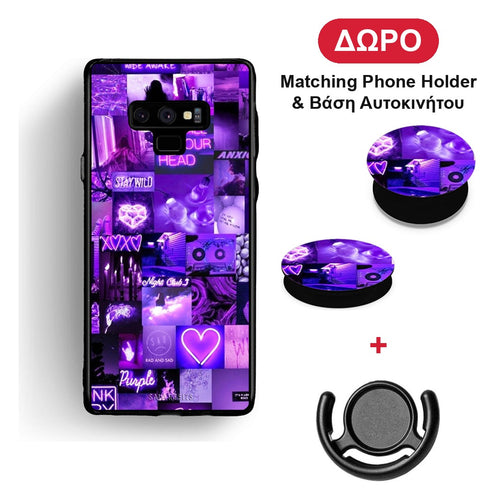 Collage Stay Wild - Samsung Galaxy Note 9 θήκη + Δώρο Phone Holder & Βάση Αυτοκινήτου