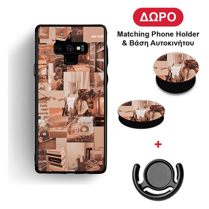 Collage You Can - Samsung Galaxy Note 9 θήκη + Δώρο Phone Holder & Βάση Αυτοκινήτου