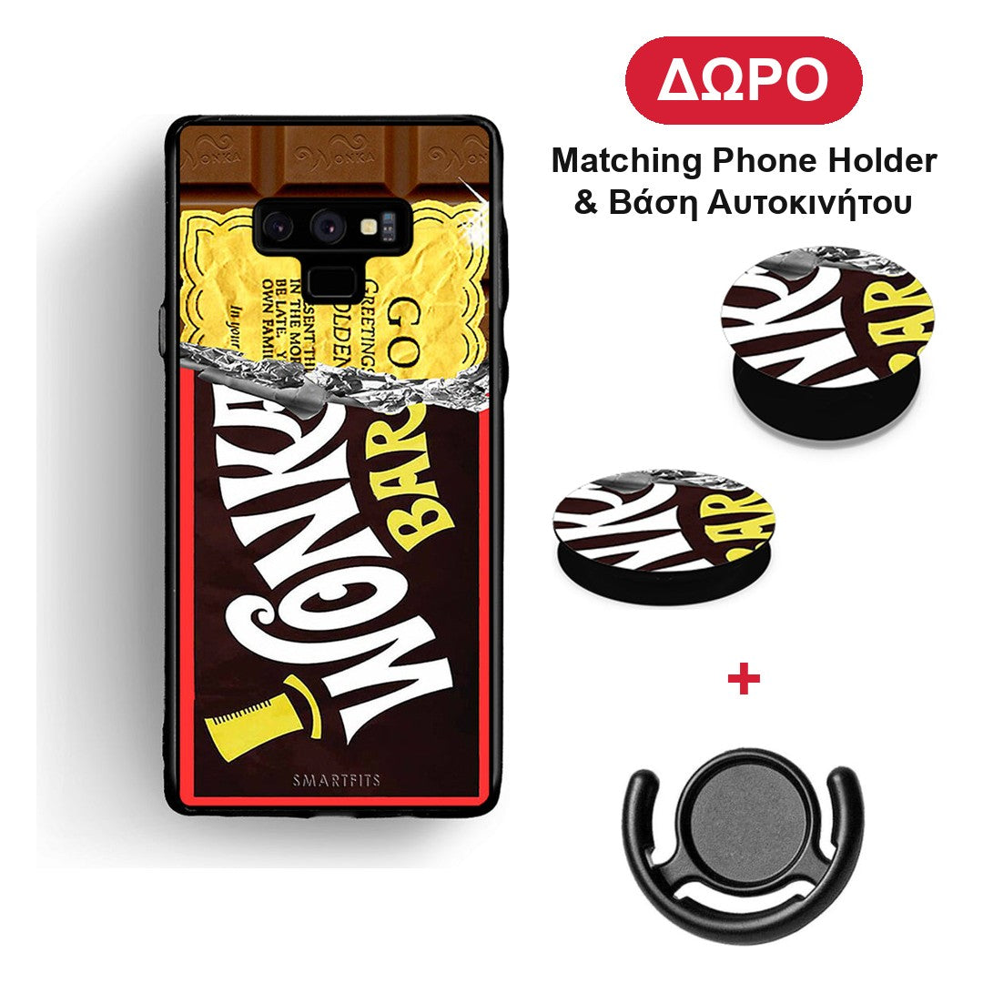 Golden Ticket - Samsung Galaxy Note 9 θήκη + Δώρο Phone Holder & Βάση Αυτοκινήτου