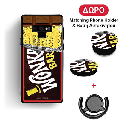 Golden Ticket - Samsung Galaxy Note 9 θήκη + Δώρο Phone Holder & Βάση Αυτοκινήτου