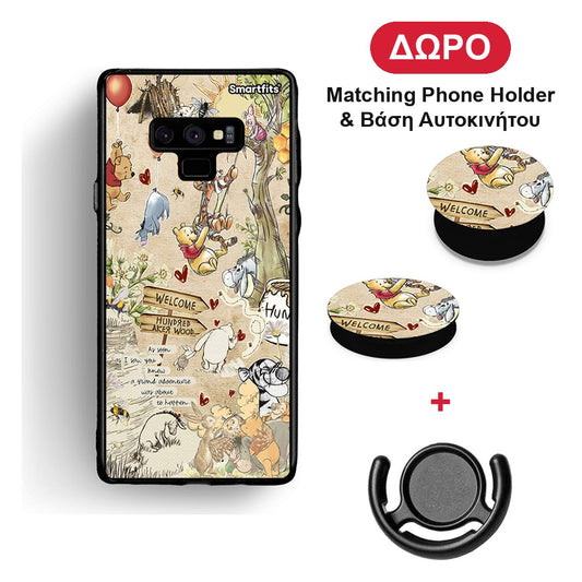 Happy Friends - Samsung Galaxy Note 9 θήκη + Δώρο Phone Holder & Βάση Αυτοκινήτου