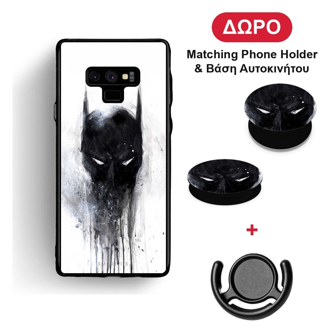 Hero Paint Bat - Samsung Galaxy Note 9 θήκη + Δώρο Phone Holder & Βάση Αυτοκινήτου