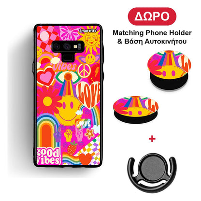 Hippie Love - Samsung Galaxy Note 9 θήκη + Δώρο Phone Holder & Βάση Αυτοκινήτου
