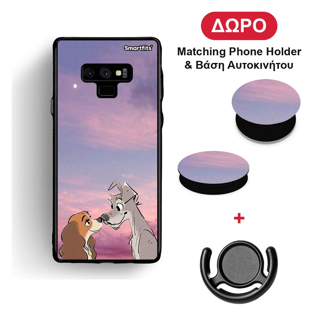 Lady And Tramp - Samsung Galaxy Note 9 θήκη + Δώρο Phone Holder & Βάση Αυτοκινήτου