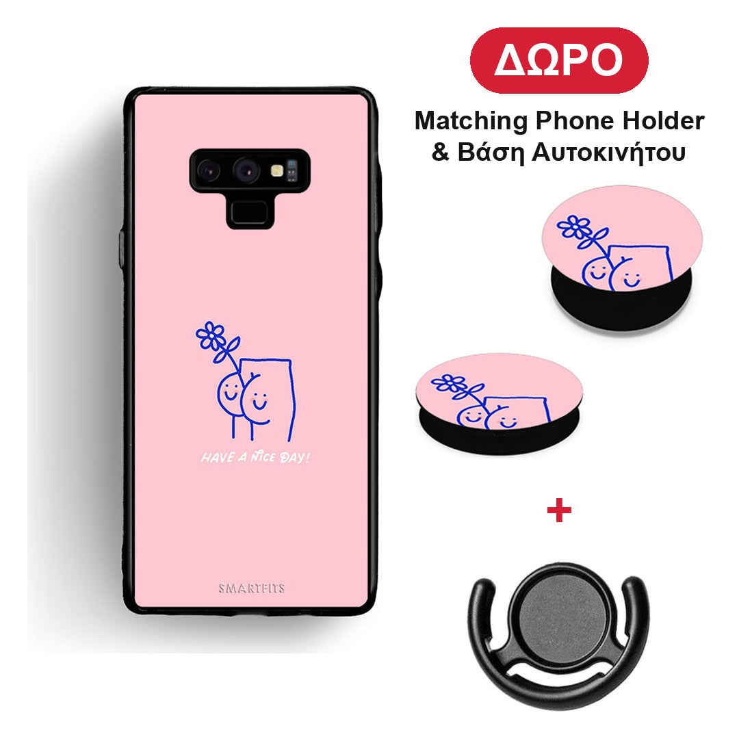 Nice Day - Samsung Galaxy Note 9 θήκη + Δώρο Phone Holder & Βάση Αυτοκινήτου