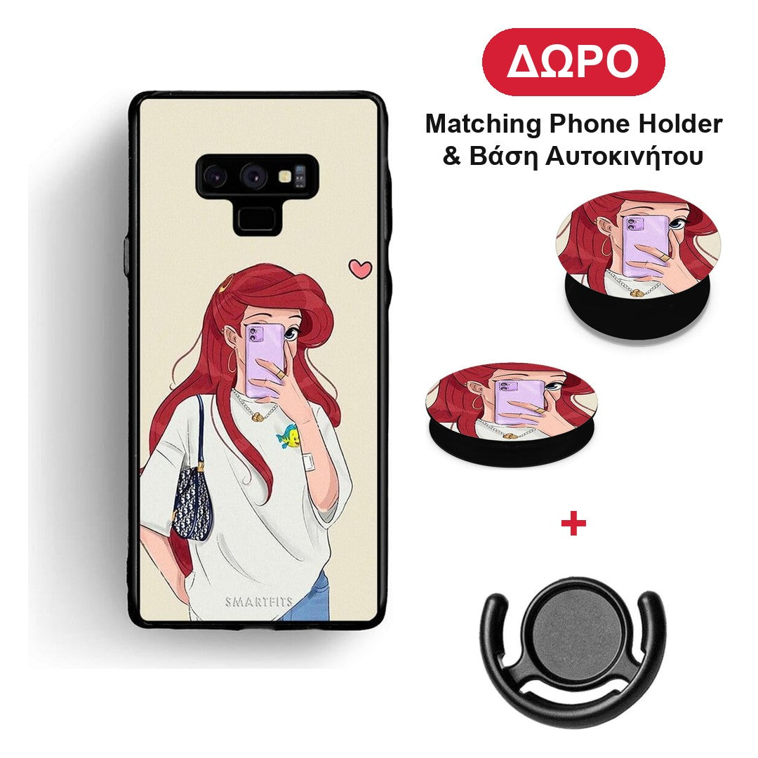 Walking Mermaid - Samsung Galaxy Note 9 θήκη + Δώρο Phone Holder & Βάση Αυτοκινήτου