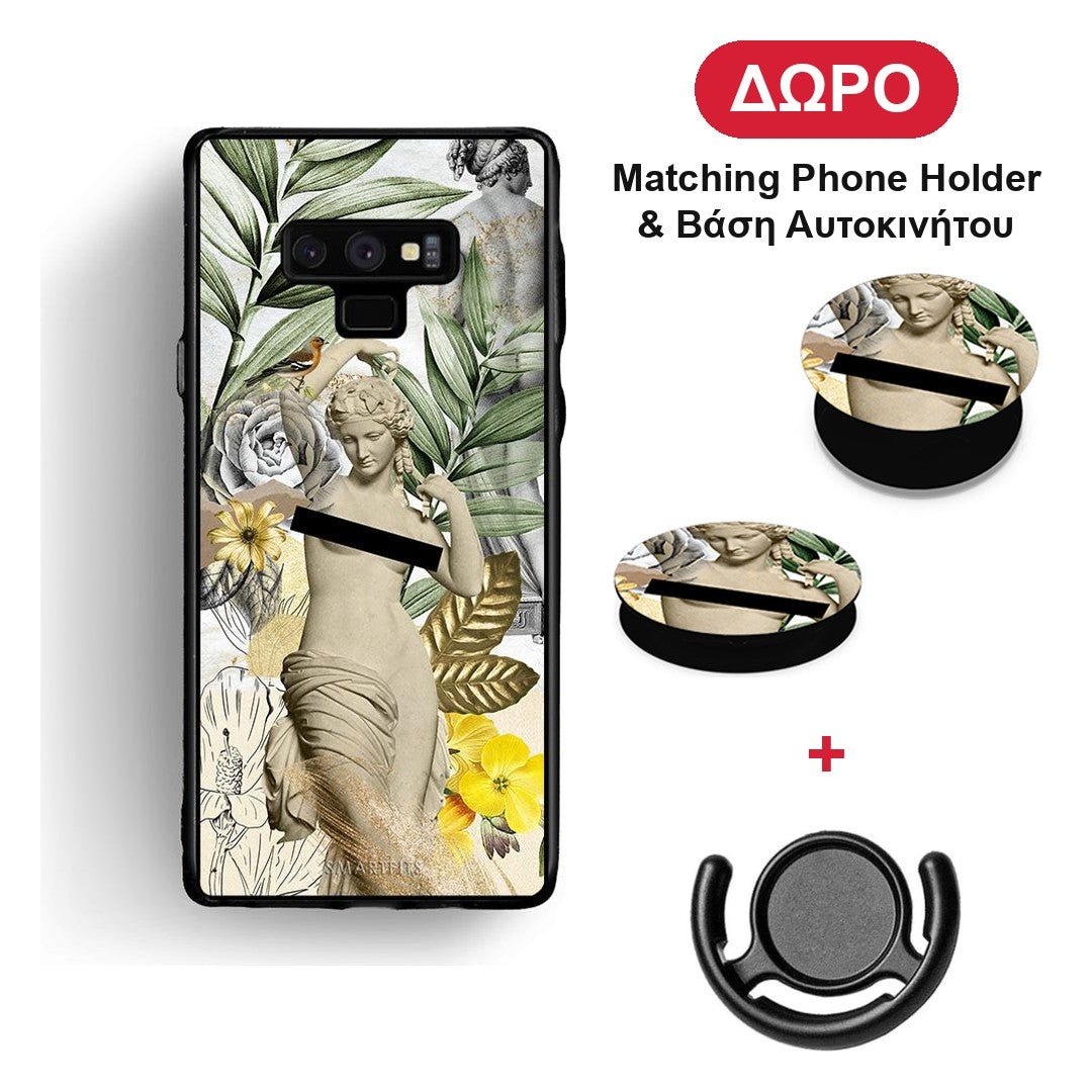 Woman Statue - Samsung Galaxy Note 9 θήκη + Δώρο Phone Holder & Βάση Αυτοκινήτου