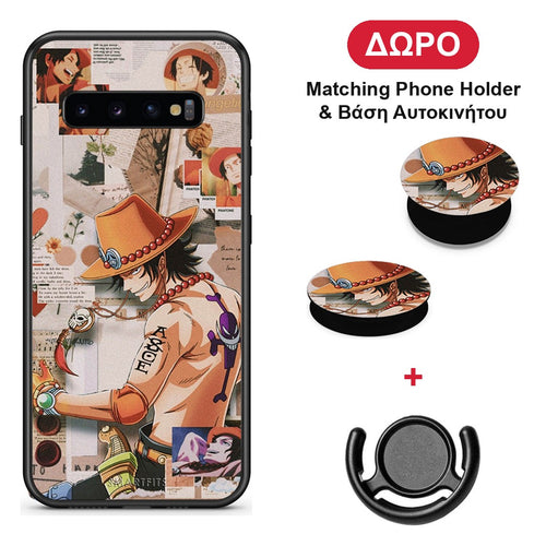 Anime Collage - Samsung Galaxy S10 θήκη + Δώρο Phone Holder & Βάση Αυτοκινήτου