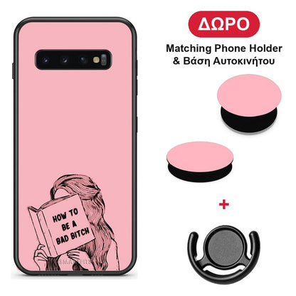 Bad Bitch - Samsung Galaxy S10 θήκη + Δώρο Phone Holder & Βάση Αυτοκινήτου