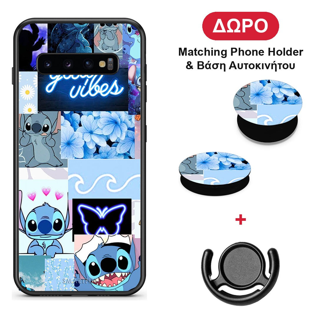 Collage Good Vibes - Samsung Galaxy S10 θήκη + Δώρο Phone Holder & Βάση Αυτοκινήτου