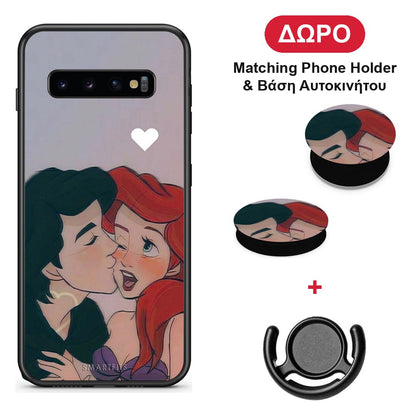 Mermaid Couple - Samsung Galaxy S10 θήκη + Δώρο Phone Holder & Βάση Αυτοκινήτου