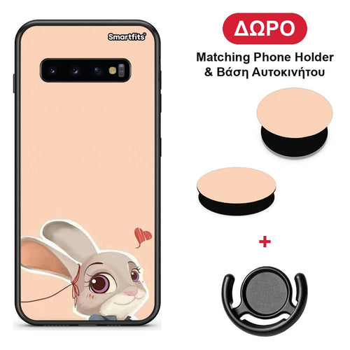 Nick Wilde And Judy Hopps Love 2 - Samsung Galaxy S10 θήκη + Δώρο Phone Holder & Βάση Αυτοκινήτου