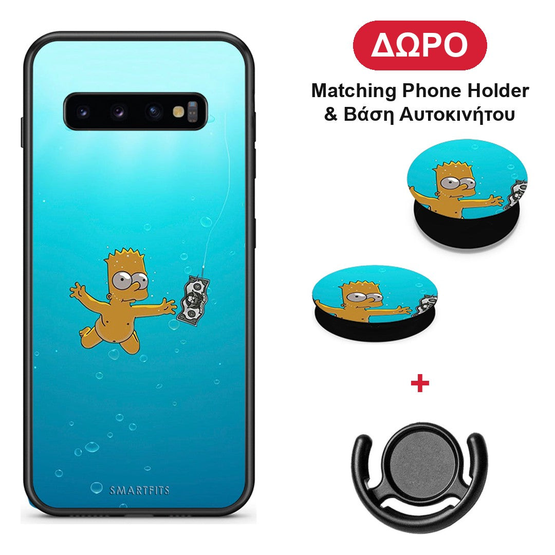 Chasing Money - Samsung Galaxy S10+ θήκη + Δώρο Phone Holder & Βάση Αυτοκινήτου