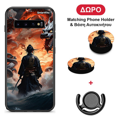 Dragons Fight - Samsung Galaxy S10+ θήκη + Δώρο Phone Holder & Βάση Αυτοκινήτου