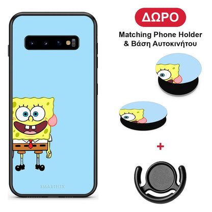 Friends Bob - Samsung Galaxy S10+ θήκη + Δώρο Phone Holder & Βάση Αυτοκινήτου