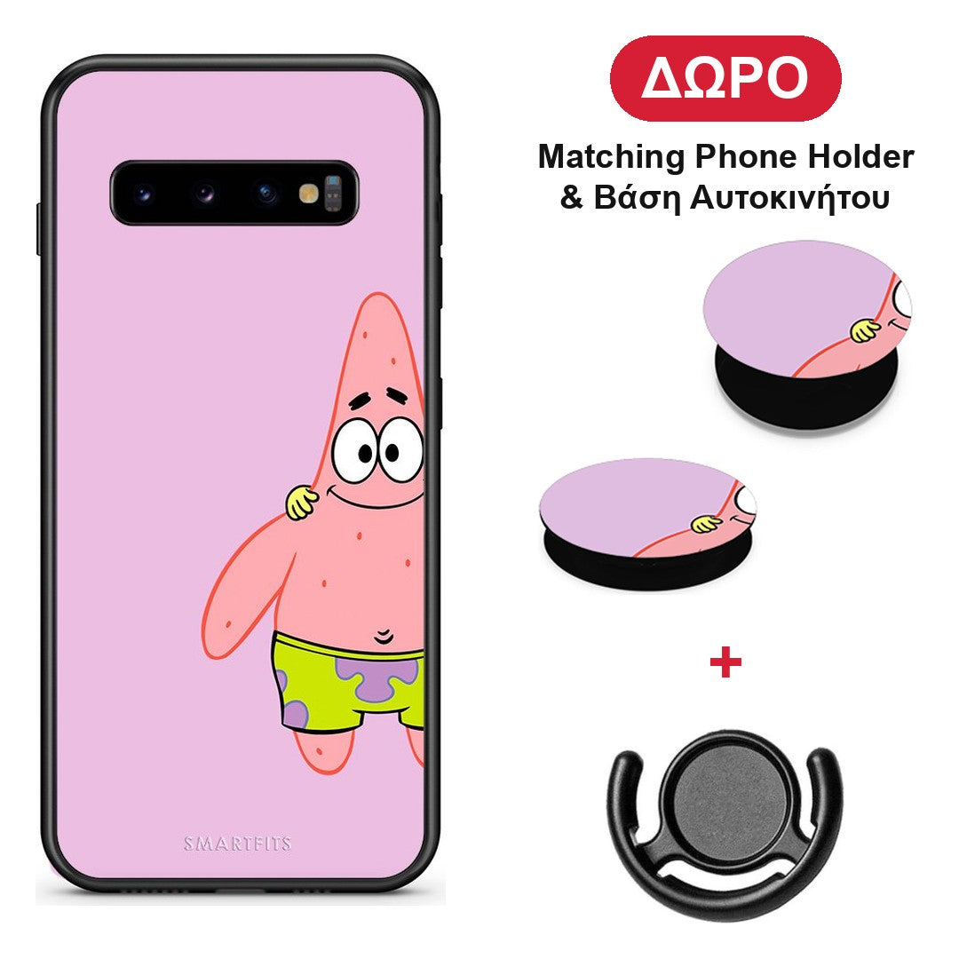 Friends Patrick - Samsung Galaxy S10+ θήκη + Δώρο Phone Holder & Βάση Αυτοκινήτου