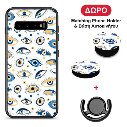 Ftou Ftou - Samsung Galaxy S10+ θήκη + Δώρο Phone Holder & Βάση Αυτοκινήτου
