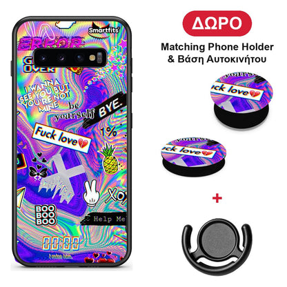 Game Over - Samsung Galaxy S10+ θήκη + Δώρο Phone Holder & Βάση Αυτοκινήτου