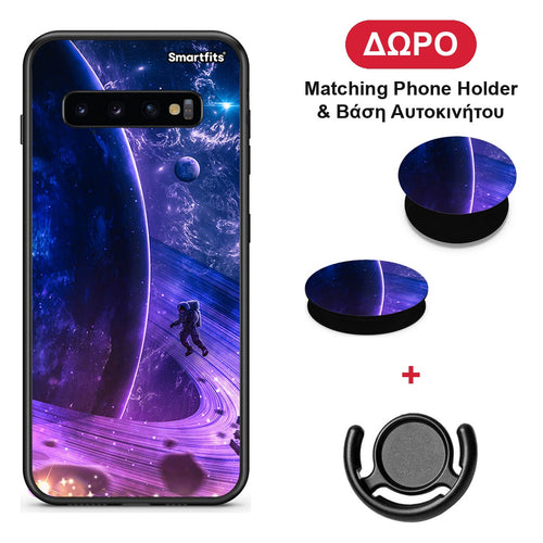 Lost Astronaut - Samsung Galaxy S10+ θήκη + Δώρο Phone Holder & Βάση Αυτοκινήτου