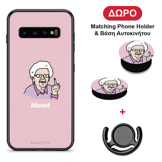 PopArt Mood - Samsung Galaxy S10+ θήκη + Δώρο Phone Holder & Βάση Αυτοκινήτου