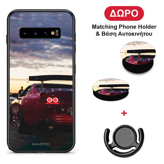 Racing Supra - Samsung Galaxy S10+ θήκη + Δώρο Phone Holder & Βάση Αυτοκινήτου