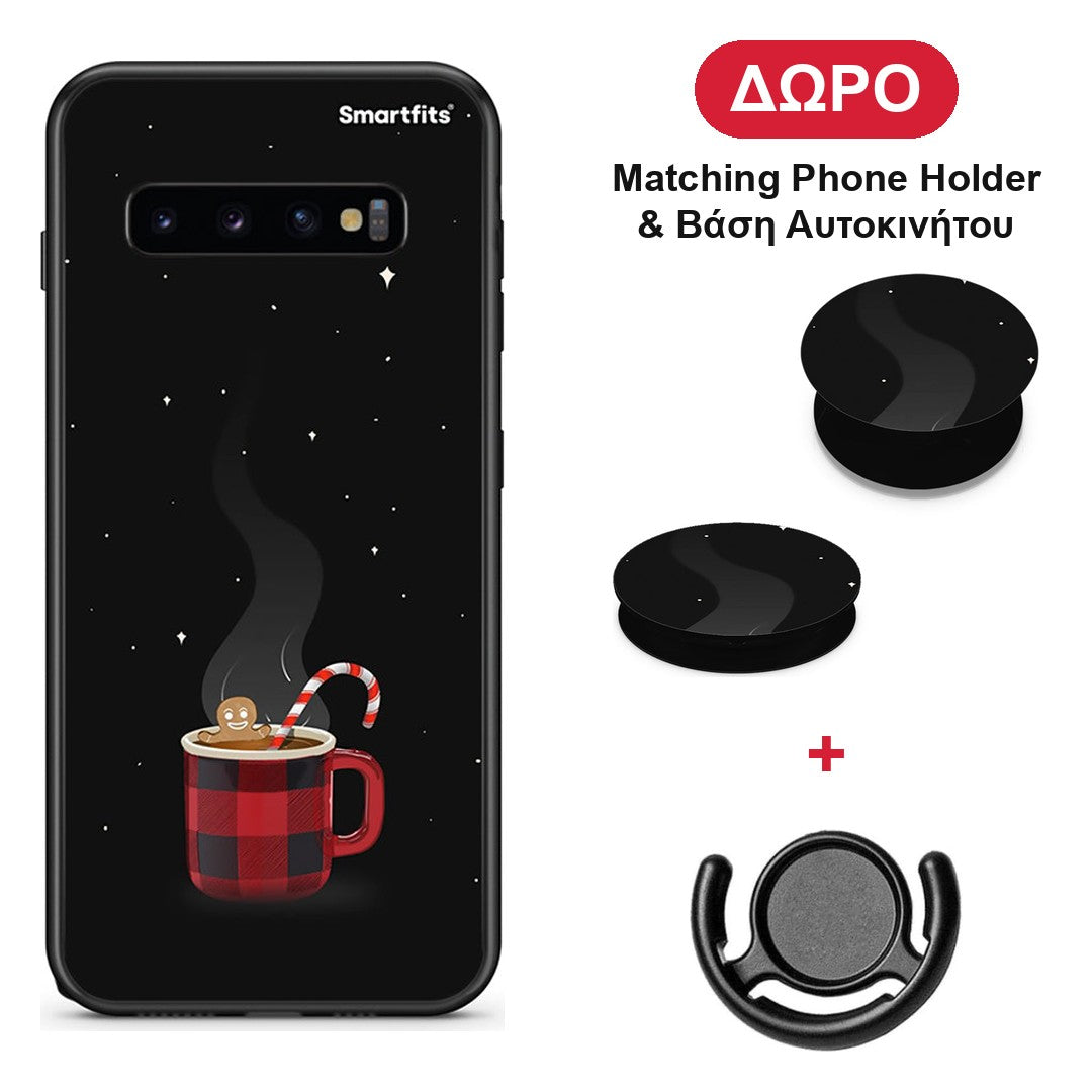 Xmas Bathing - Samsung Galaxy S10+ θήκη + Δώρο Phone Holder & Βάση Αυτοκινήτου