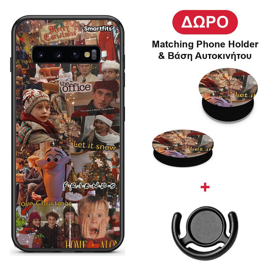 Xmas Wishes - Samsung Galaxy S10+ θήκη + Δώρο Phone Holder & Βάση Αυτοκινήτου