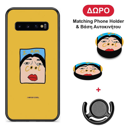 So Cool - Samsung Galaxy S10 θήκη + Δώρο Phone Holder & Βάση Αυτοκινήτου