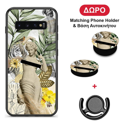 Woman Statue - Samsung Galaxy S10 θήκη + Δώρο Phone Holder & Βάση Αυτοκινήτου