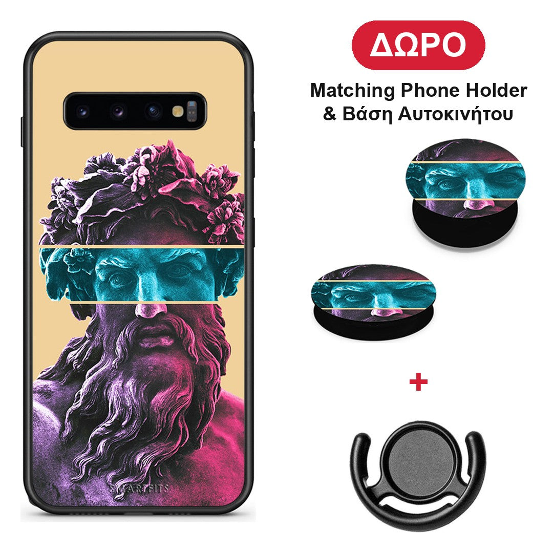 Zeus Art - Samsung Galaxy S10 θήκη + Δώρο Phone Holder & Βάση Αυτοκινήτου