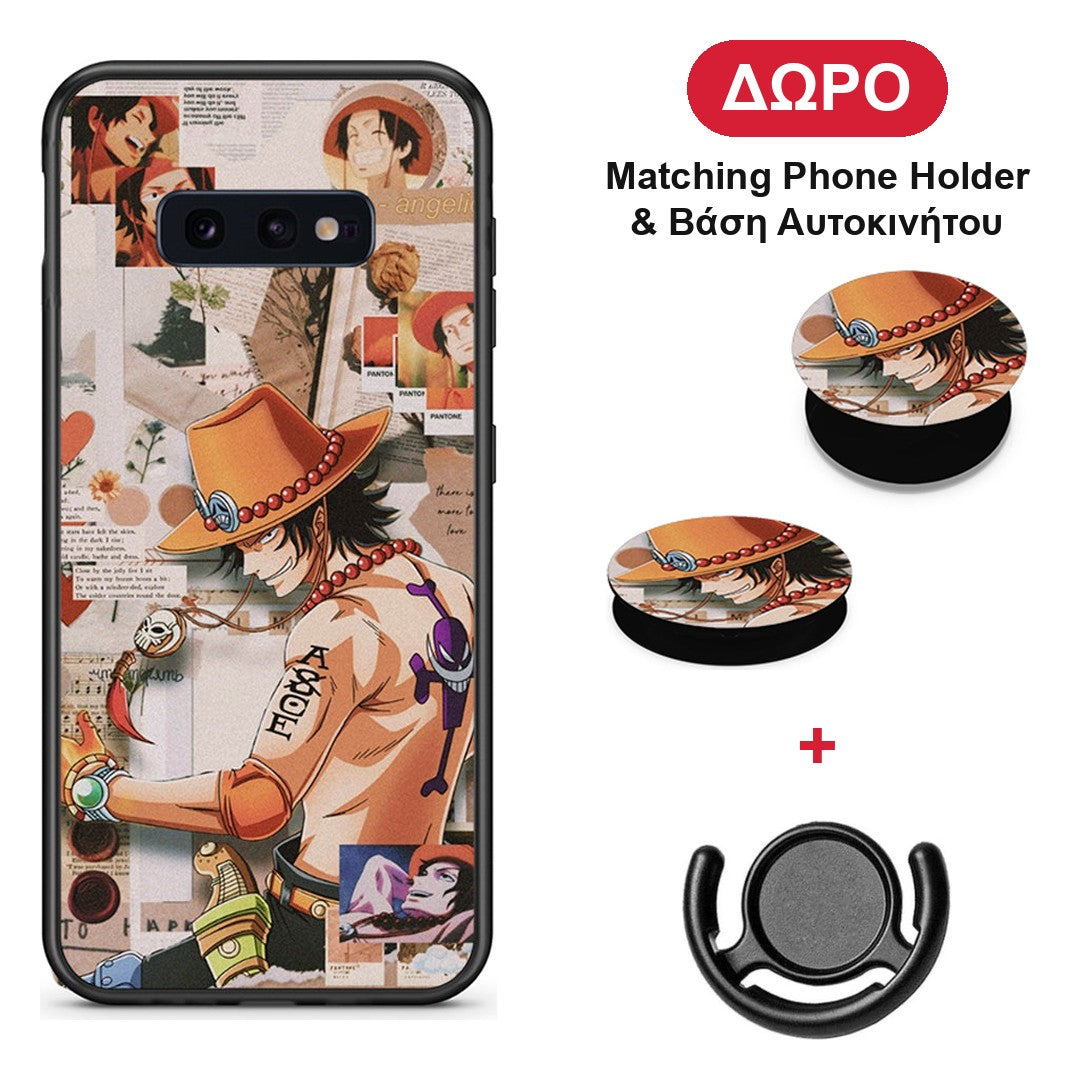 Anime Collage - Samsung Galaxy S10e θήκη + Δώρο Phone Holder & Βάση Αυτοκινήτου