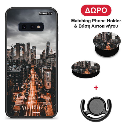 City Lights - Samsung Galaxy S10e θήκη + Δώρο Phone Holder & Βάση Αυτοκινήτου