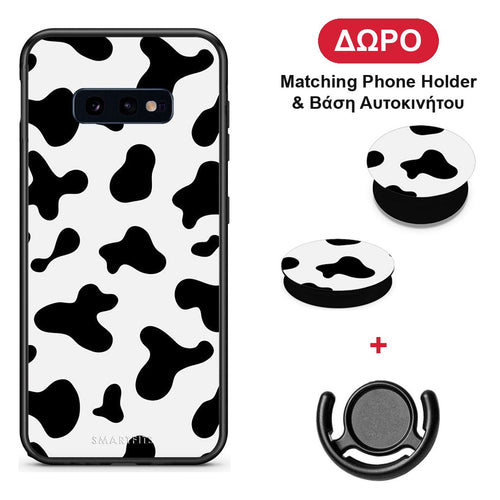 Cow Print - Samsung Galaxy S10e θήκη + Δώρο Phone Holder & Βάση Αυτοκινήτου