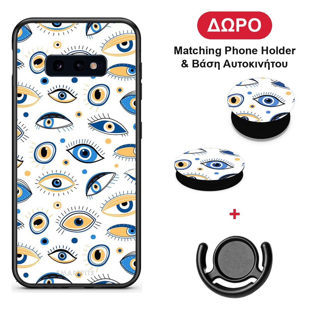 Ftou Ftou - Samsung Galaxy S10e θήκη + Δώρο Phone Holder & Βάση Αυτοκινήτου