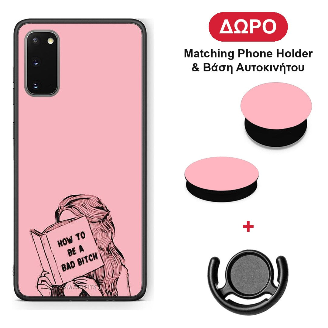 Bad Bitch - Samsung Galaxy S20 θήκη + Δώρο Phone Holder & Βάση Αυτοκινήτου